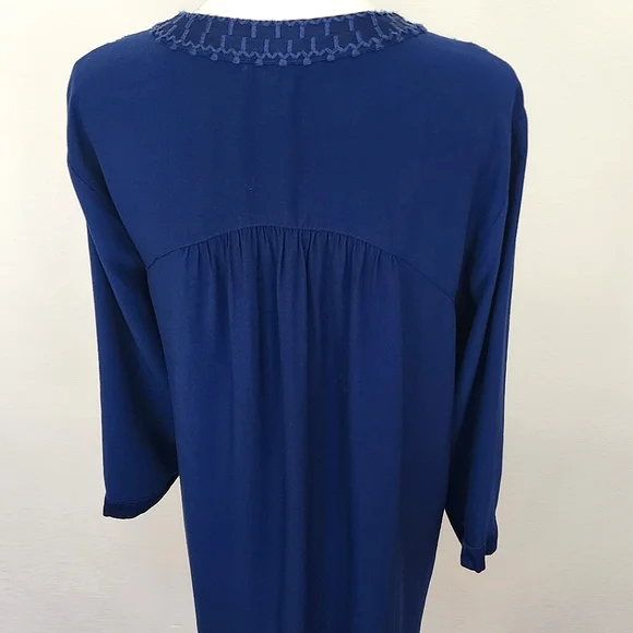 NWT Johnny Was Calme Hi-Lo Weekend Tunic Dress Small Indigo Blue - Picture 7 of 10